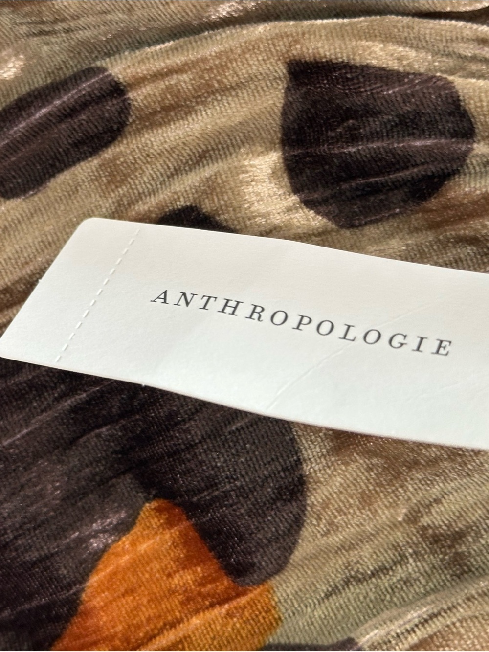 Anthropologie Multicolor Leopard-Print High-Neck Mini Dress - Picture 12 of 12
